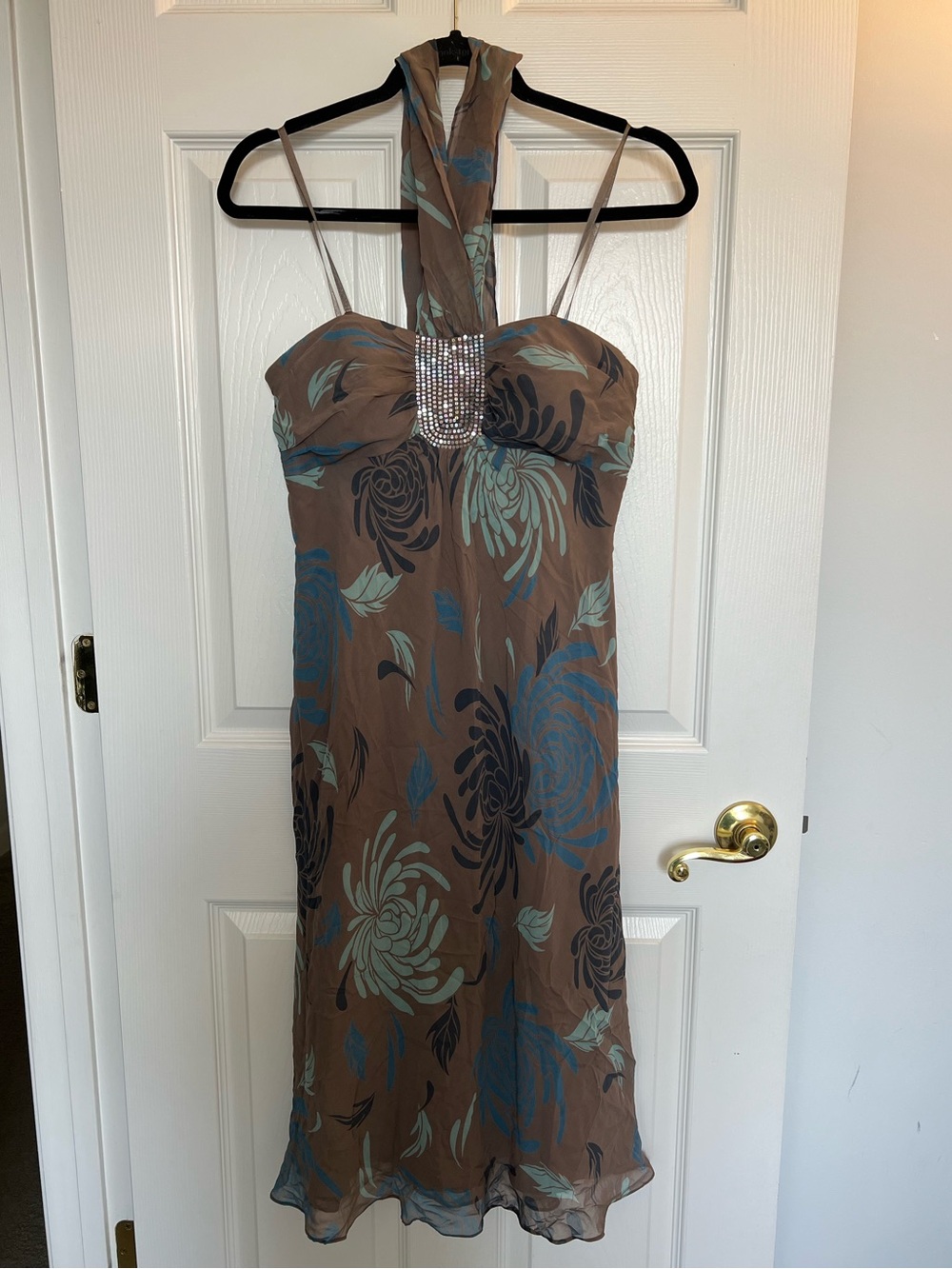 Vintage Silk Max and Cleo Halter Dress
